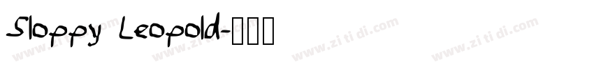 Sloppy Leopold字体转换